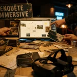 Nantes activités insolites : enquête immersive VR et parfum, table d’indices