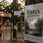 Parc d'attraction autour de Nantes : scène familiale et repères âge-distance