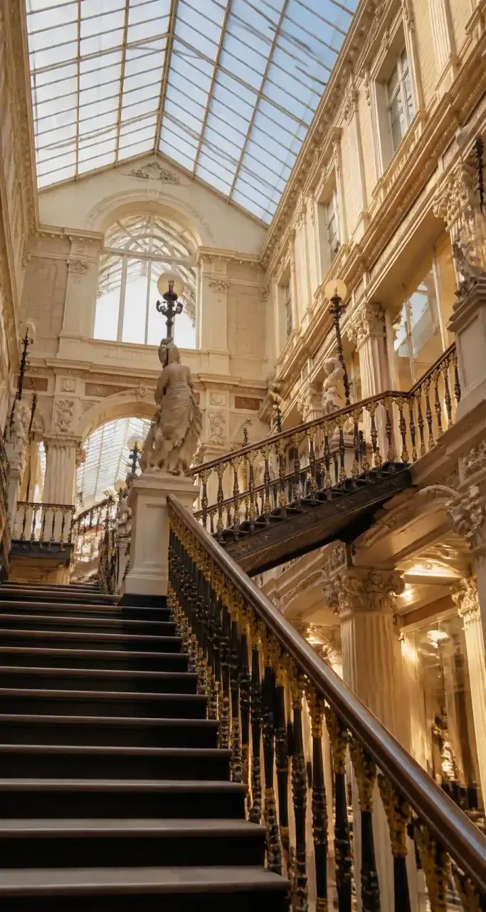 Galerie intérieure du passage Pommeraye, à Nantes