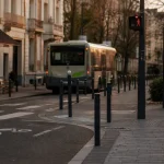 Quartier malakoff nantes : rue résidentielle, piste cyclable et bus TAN