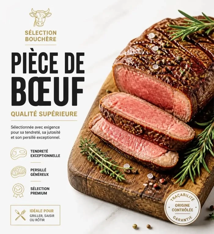 Entrecôte grillée dans un restaurant de viande à Nantes