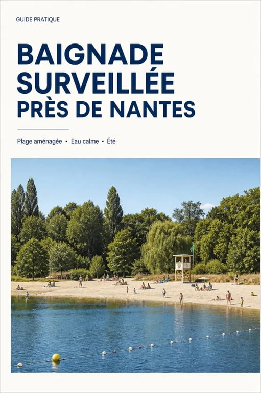Où se baigner à Nantes : site de baignade surveillé près de Nantes avec plage aménagée et cadre naturel