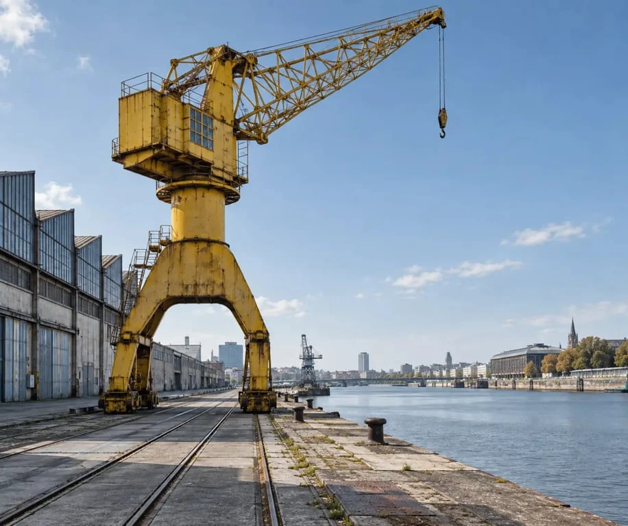 Visite patrimoine Nantes sur l’Île de Nantes avec les Grues Titan