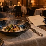 Restaurant les cadets nantes : table et menu, salle chaleureuse