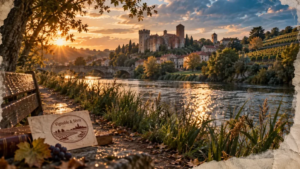 Séjour patrimoine près de Nantes : château de Clisson sur la Sèvre Nantaise, paysages et vignes