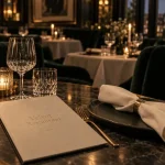Velvet restaurant nantes, table élégante dans un restaurant