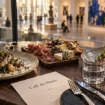 Café du musée Nantes : déjeuner devant le musée, planche et assiettes
