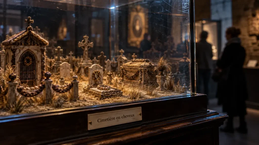 Au musée d’histoire de Nantes, un cimetière en cheveux à voir jusqu’au 31 octobre