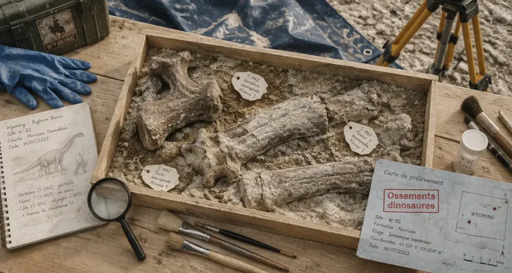 Des ossements de dinosaures découverts par le Muséum de Nantes