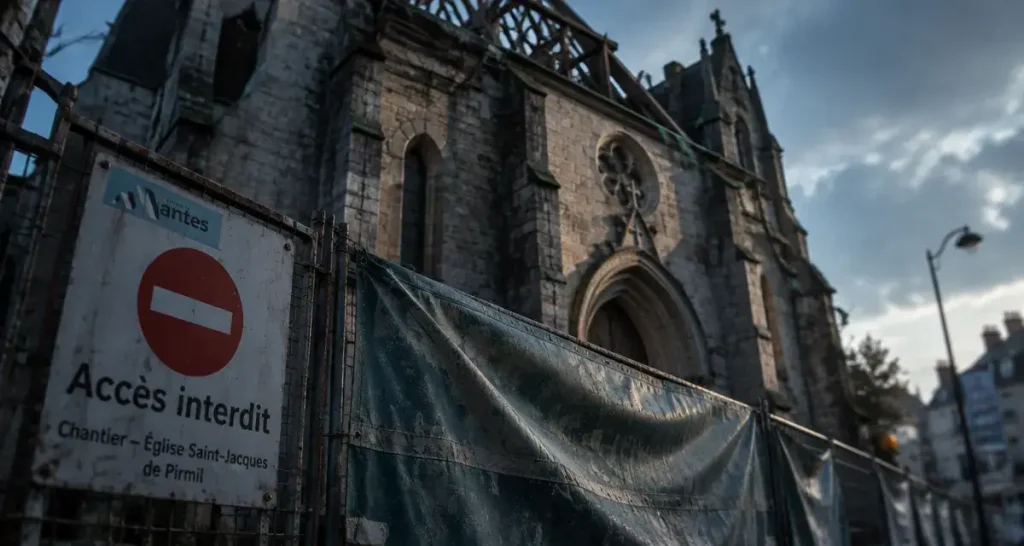 L’église Saint-Jacques de Pirmil fermée face à un risque d’effondrement