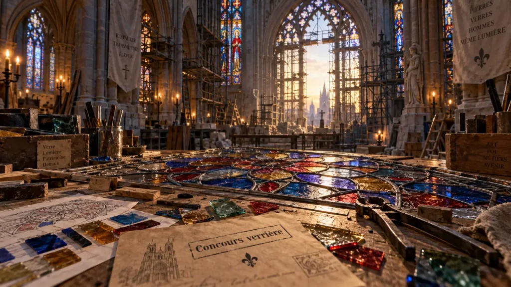 Quatre finalistes pour la nouvelle grande verrière de la cathédrale de Nantes