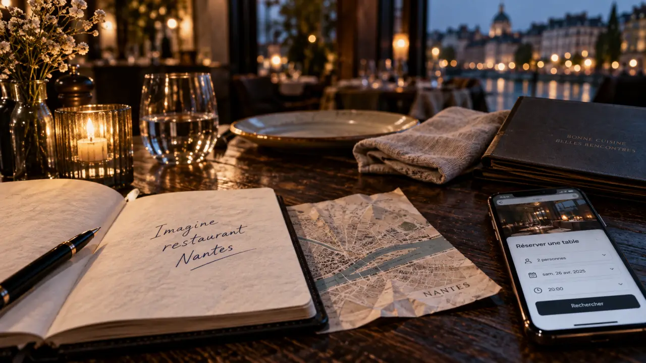 Imagine restaurant Nantes : réservation sans mauvaise surprise