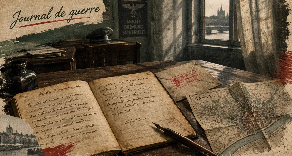 Le journal de guerre de Fernand Soil éclaire Nantes sous l’Occupation
