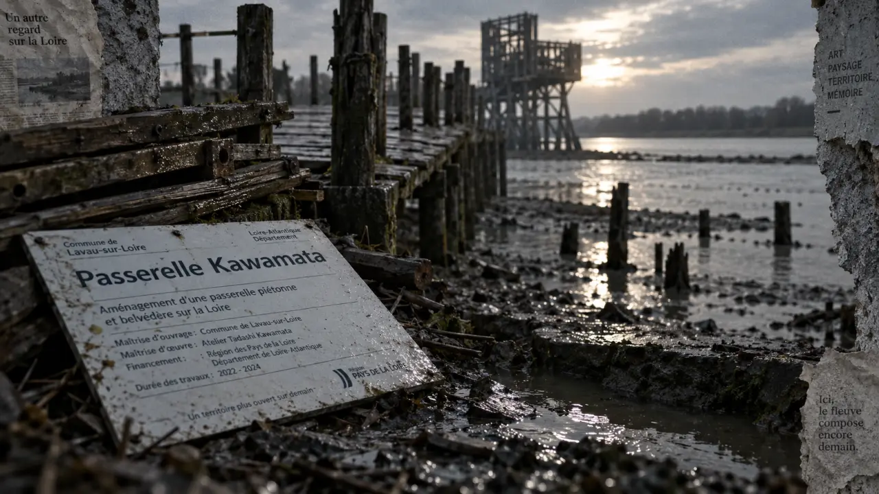 À Lavau-sur-Loire, la passerelle de Kawamata sera bien démontée
